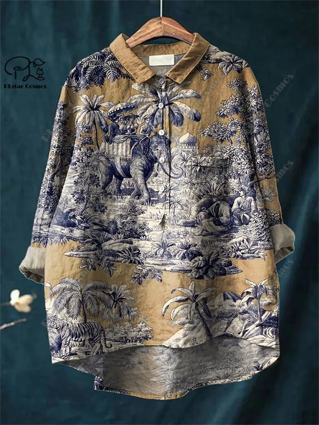 Retro Bloom: 3D Floral Open Tube Shirt for Bold Summer Vibes