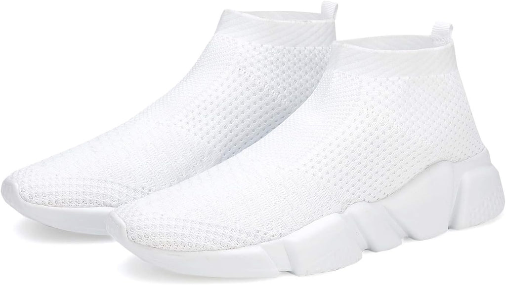 Women'S Running Knit Comfortable Lightweight Breathable Casual Sports Shoes Fashion Sneakers Slip-On Walking Shoes